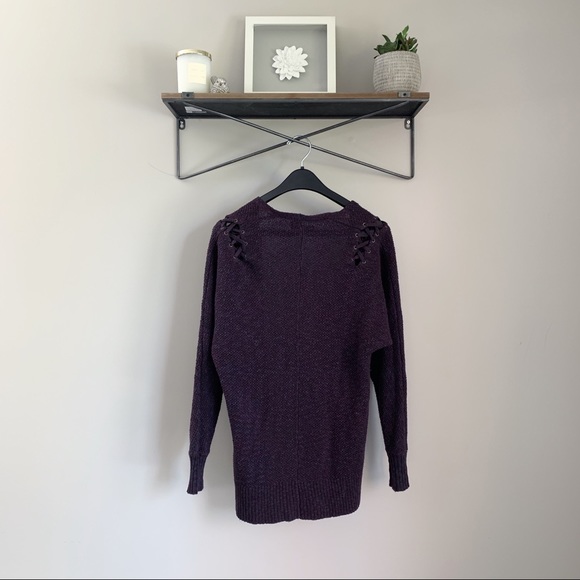 AE // Lace-Up Shoulder Open Cardigan - Picture 6 of 9